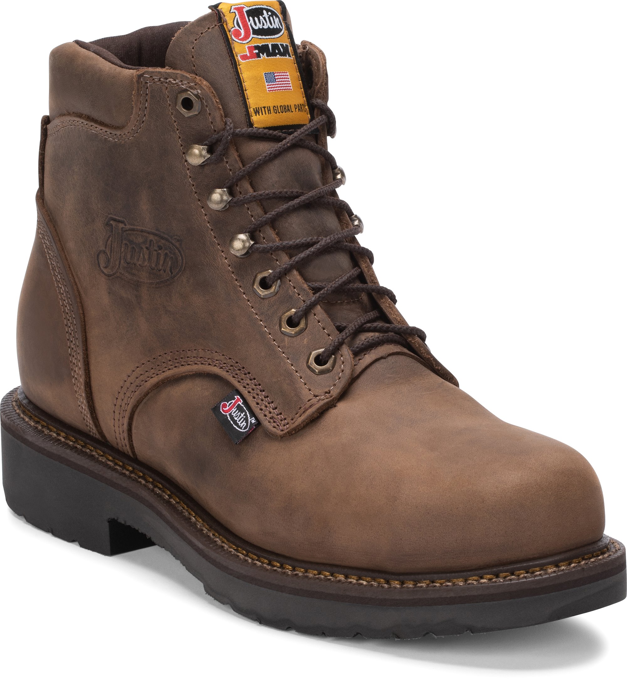 JUSTIN ORIGINAL WORKBOOTS #439 BALUSTERS BAY STEEL TOE 6